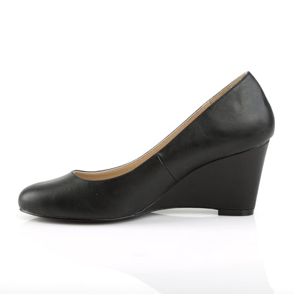 Pleaser Pink Label KIMBERLY-08 Black Court Shoes - 3 Inch Heels
