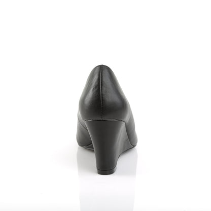 Pleaser Pink Label KIMBERLY-08 Black Court Shoes - 3 Inch Heels