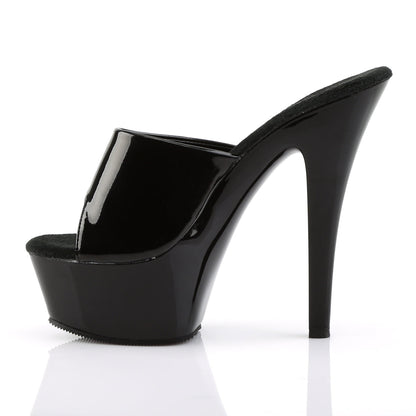 KISS-201 Pleaser Black 6 Inch Exotic Dancer Platform Shoes