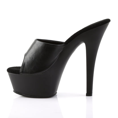 KISS-201 Pleaser Black 6 Inch Pole Dancing Platform Shoes