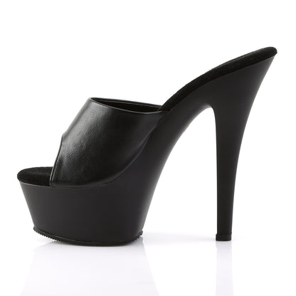 KISS-201 Pleaser Black 6 Inch Pole Dancing Platform Shoes