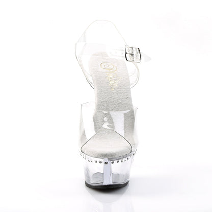 KISS-208LS Pleaser Clear 6 Inch Exotic Dancing Platform Shoes