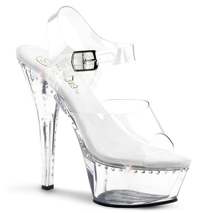 KISS-208LS Pleaser Clear 6 Inch Exotic Dancing Platform Shoes