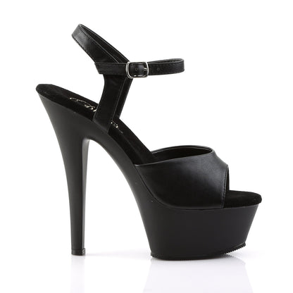 KISS-209 Pleaser 6 Inch Heel Black Stripper Platforms High Heels
