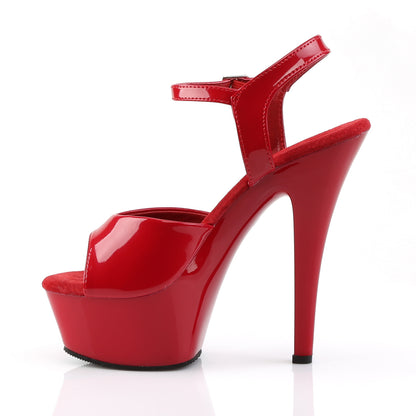 KISS-209 Pleaser Red 6 Inch Pole Dance Platform Shoes
