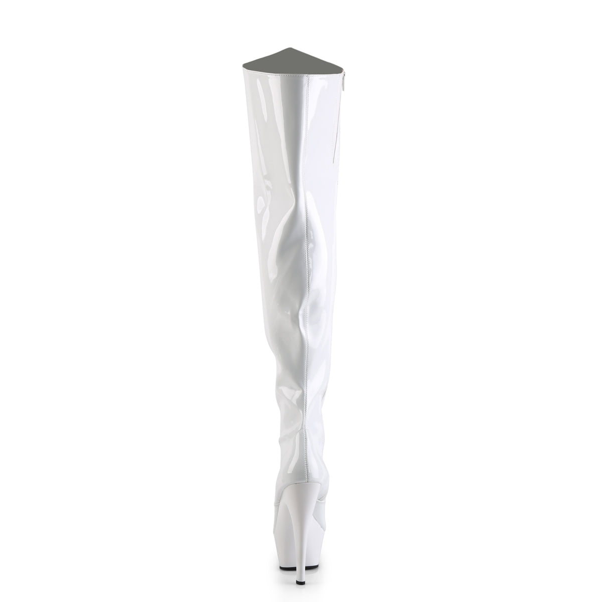 KISS-3010 Pleaser White 6 Inch Exotic Dancing Thigh Boots