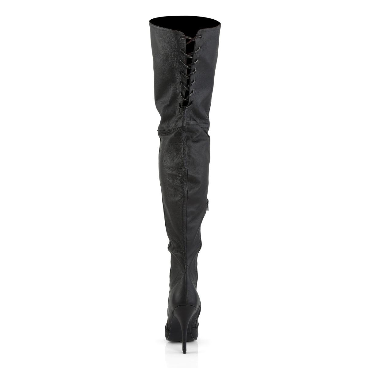 LEGEND-8899 Pleaser Black Leather 5 Inch Pole Dance Thigh boots