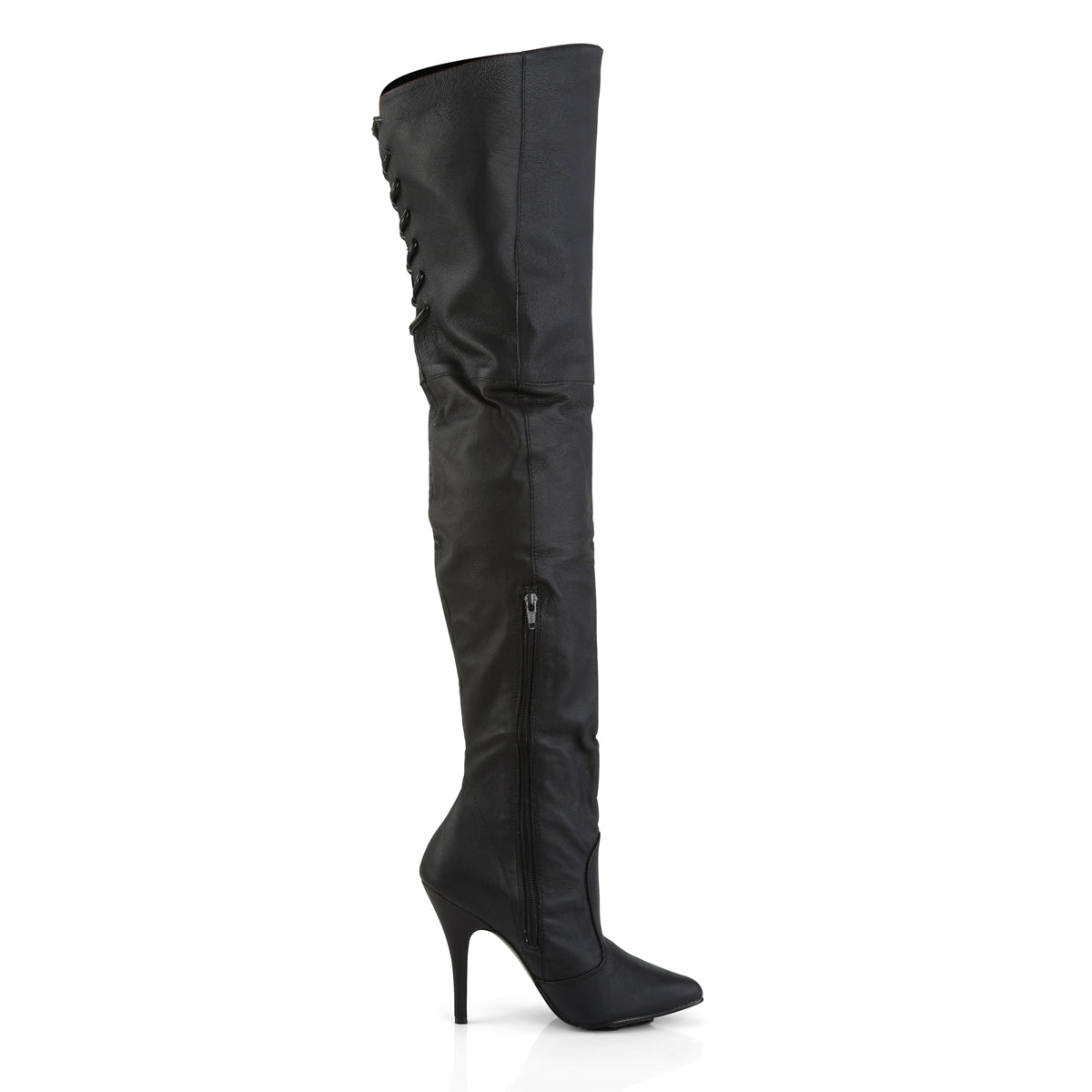 LEGEND-8899 Pleaser Black Leather 5 Inch Pole Dance Thigh boots