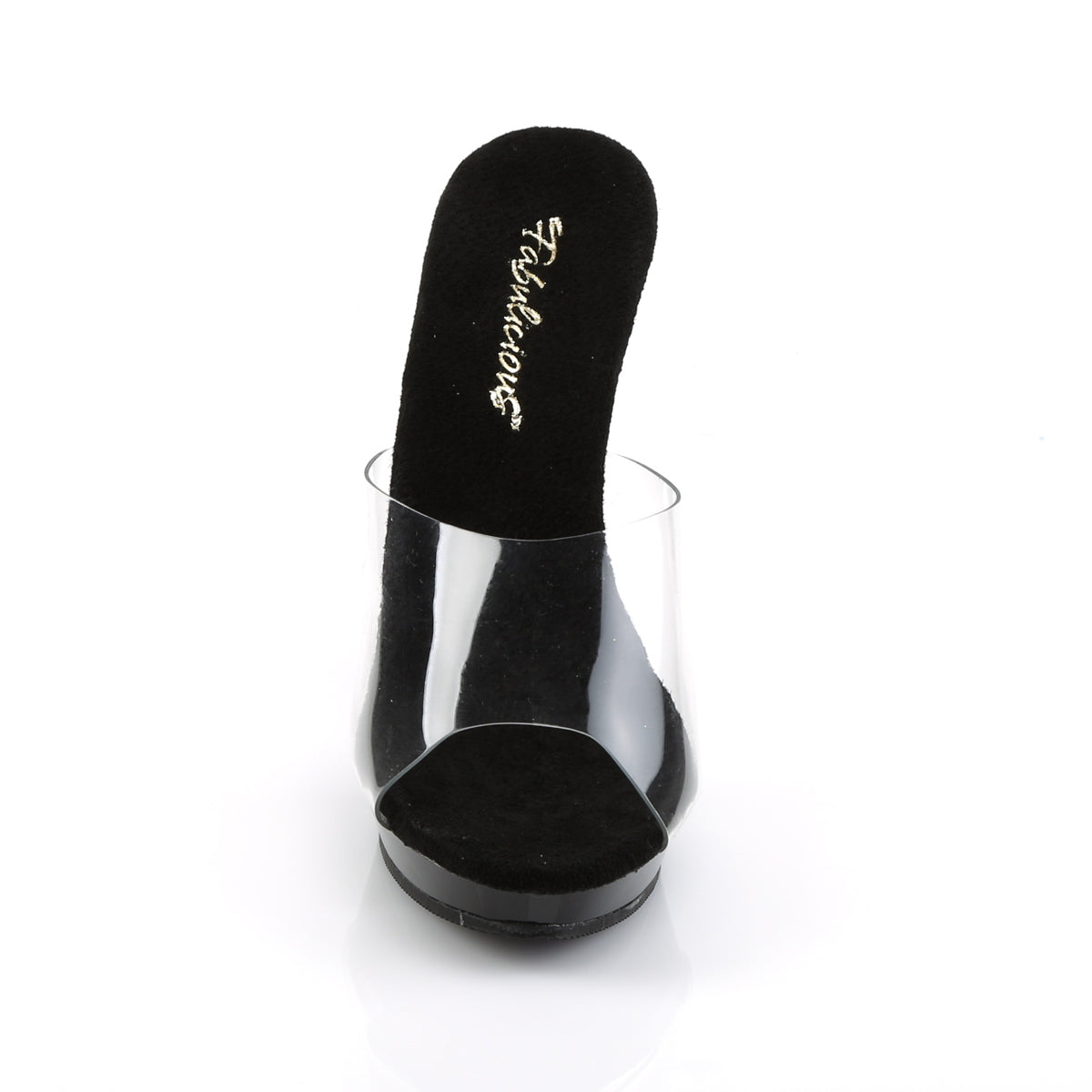 LIP-101 Fabulicious Clear Black 5 Inch Fetish Shoes