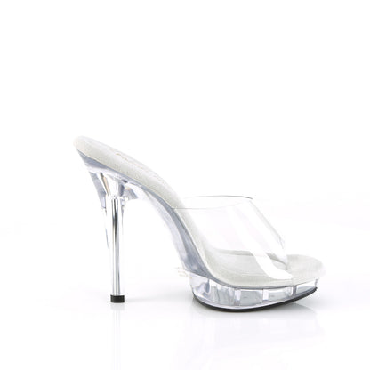 LIP-101 Fabulicious Clear 5 Inch Posing Shoes