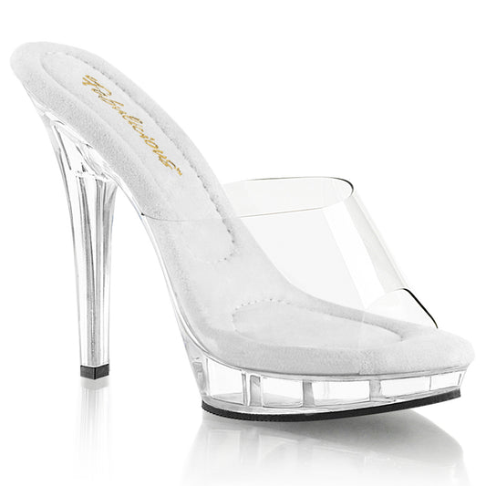 LIP-101 Fabulicious Clear 5 Inch Posing Shoes