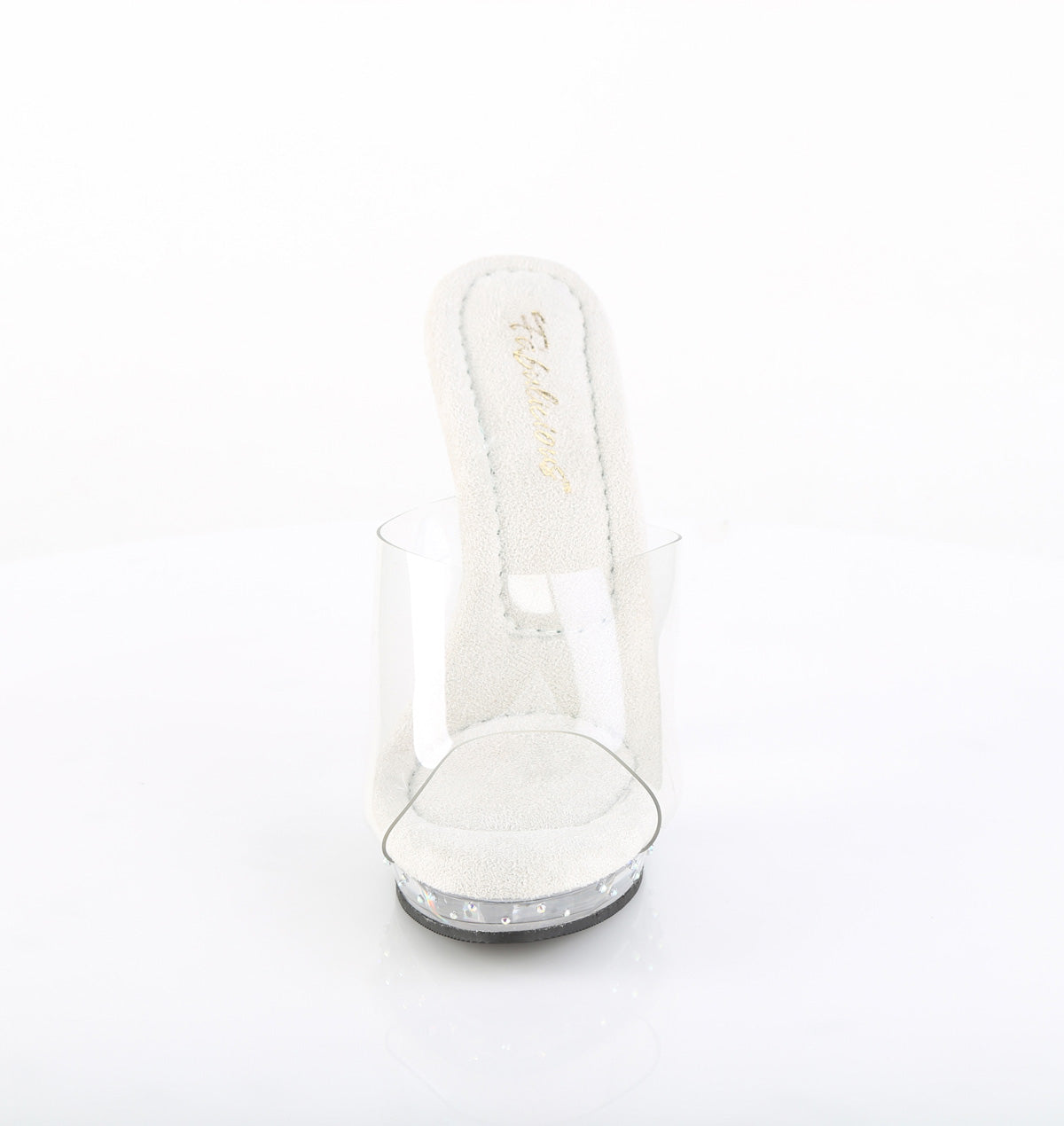 LIP-101CAS Fabulicious Transparent 5 Inch Posing Shoes
