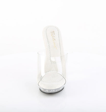 LIP-101CAS Fabulicious Transparent 5 Inch Posing Shoes