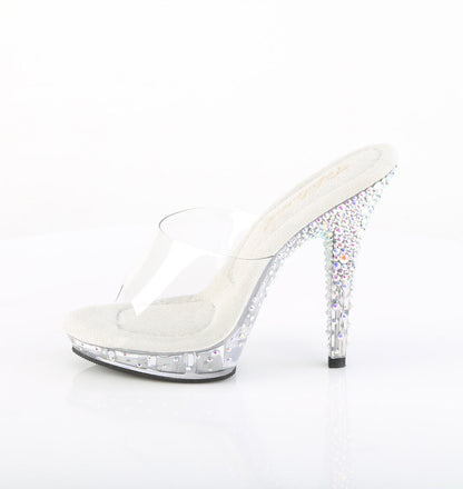 LIP-101CAS Fabulicious Transparent 5 Inch Posing Shoes