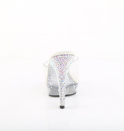 LIP-101CAS Fabulicious Transparent 5 Inch Posing Shoes