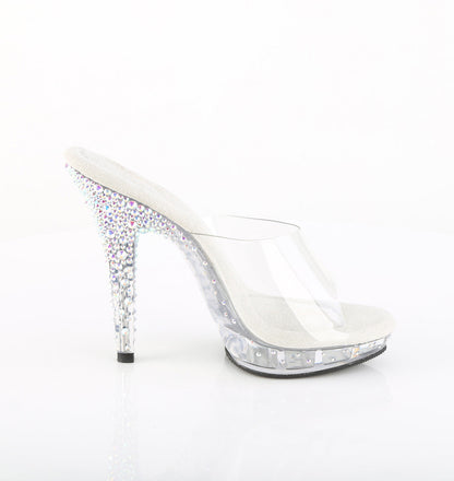 LIP-101CAS Fabulicious Transparent 5 Inch Posing Shoes