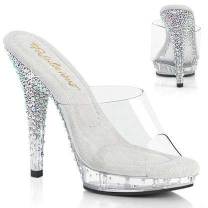 LIP-101CAS Fabulicious Transparent 5 Inch Posing Shoes