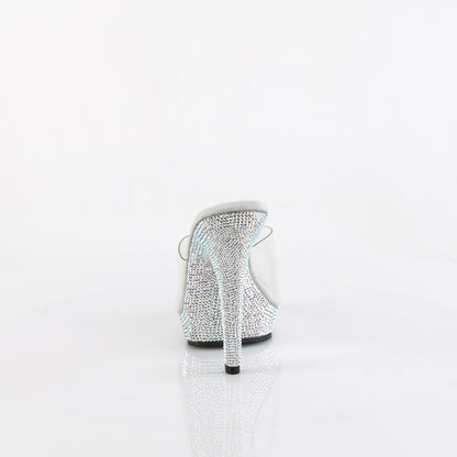 LIP-101DM Fabulicious Clear 5 Inch Posing Shoes