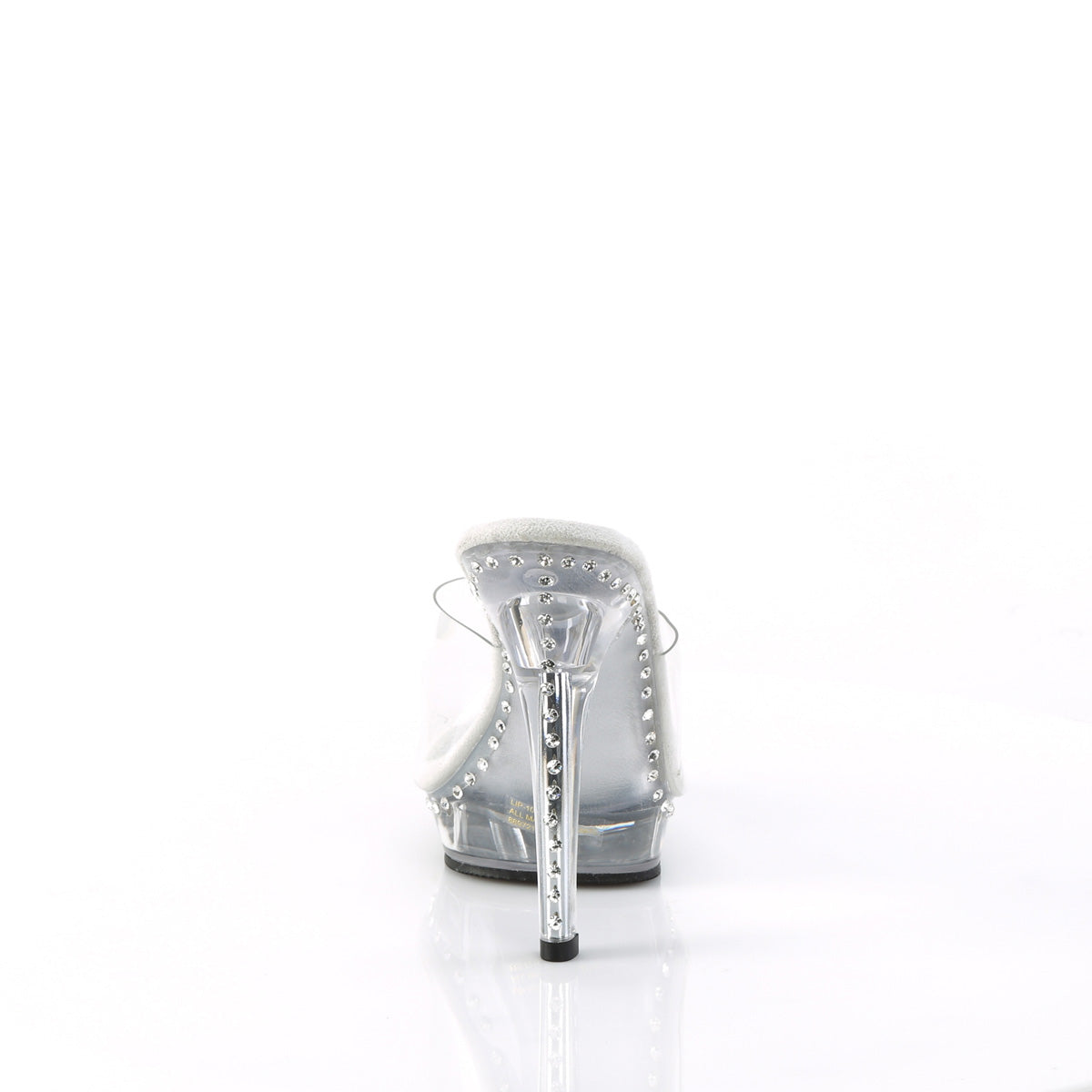 LIP-101LS Fabulicious Clear 5 Inch Posing Shoes
