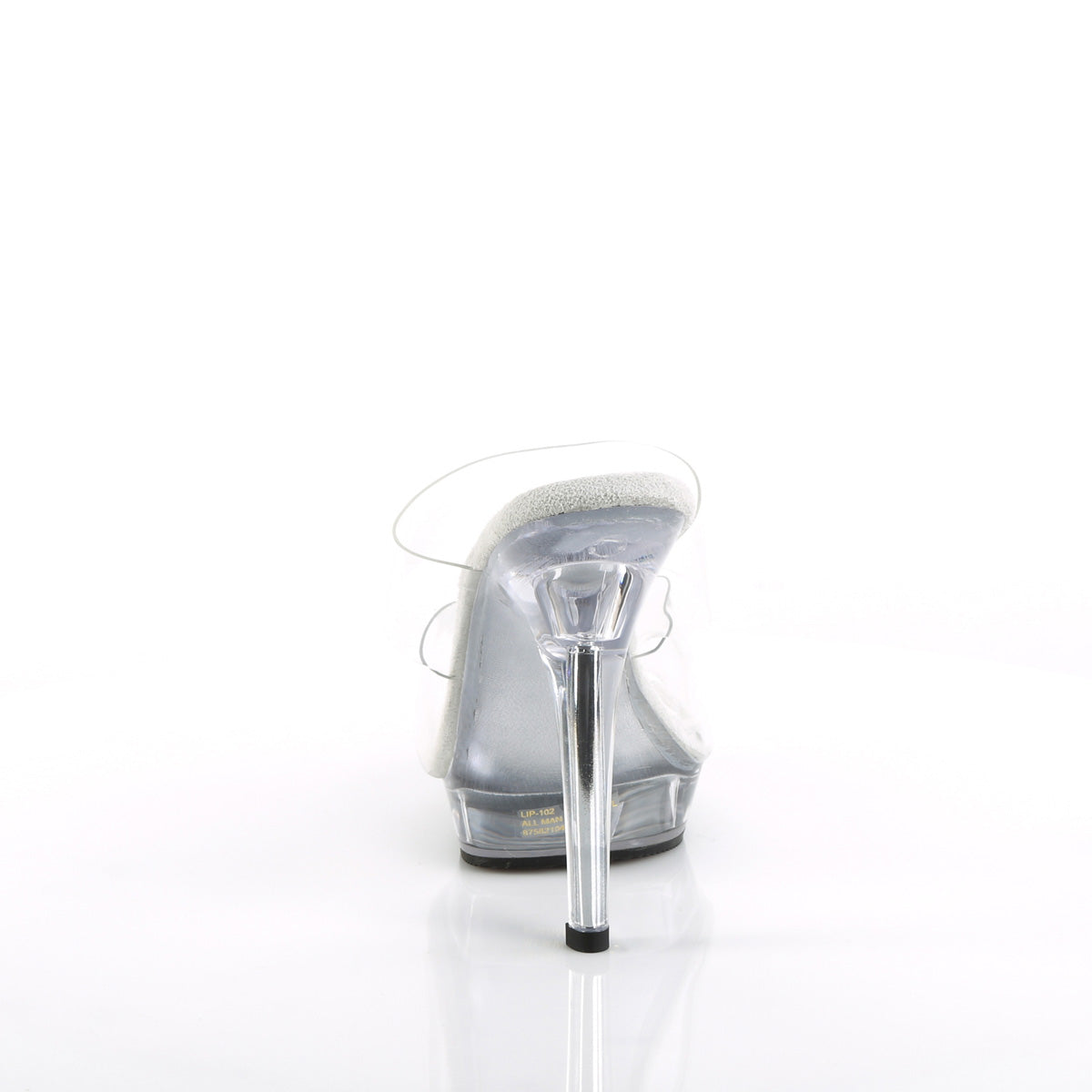 LIP-102 Fabulicious Clear 5 Inch Fitness Stage Shoes