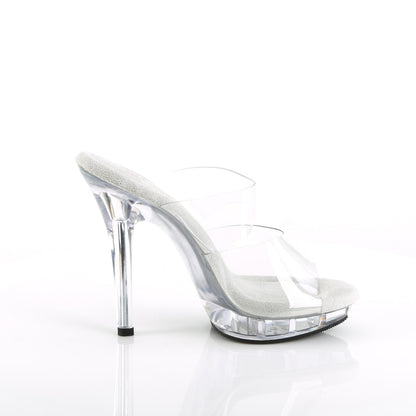 LIP-102 Fabulicious Clear 5 Inch Fitness Stage Shoes