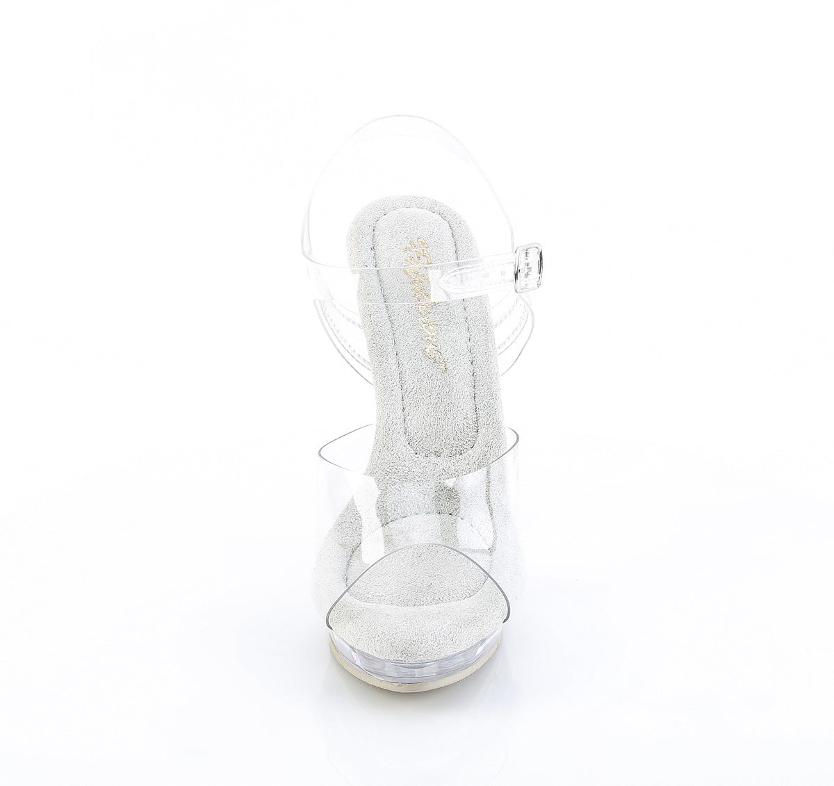 Fabulicious LIP-108 Clear Platform Sandals - 5 Inch Heels