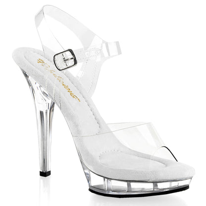 LIP-108 Fabulicious Clear 5 Inch Fitness Stage Shoes Clear