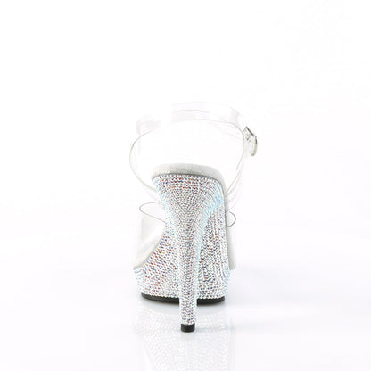 LIP-108DM Fabulicious Transparent Bling 5 Inch Fitness Stage Shoes