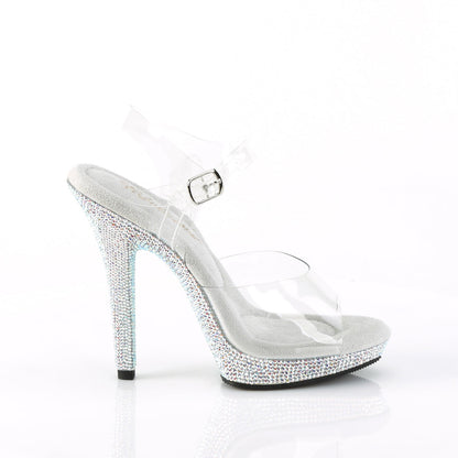 LIP-108DM Fabulicious Transparent Bling 5 Inch Fitness Stage Shoes