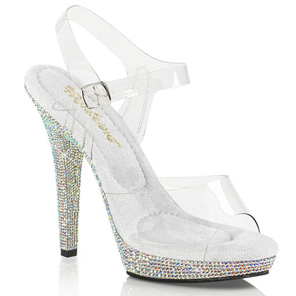 LIP-108DM Fabulicious Transparent Bling 5 Inch Fitness Stage Shoes