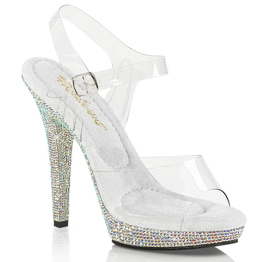 LIP-108DM Fabulicious Transparent Bling 5 Inch Fitness Stage Shoes