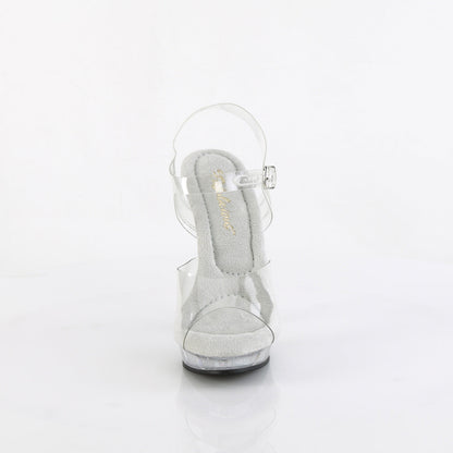 LIP-108MG Fabulicious Clear 5 Inch Fitness Stage Shoes