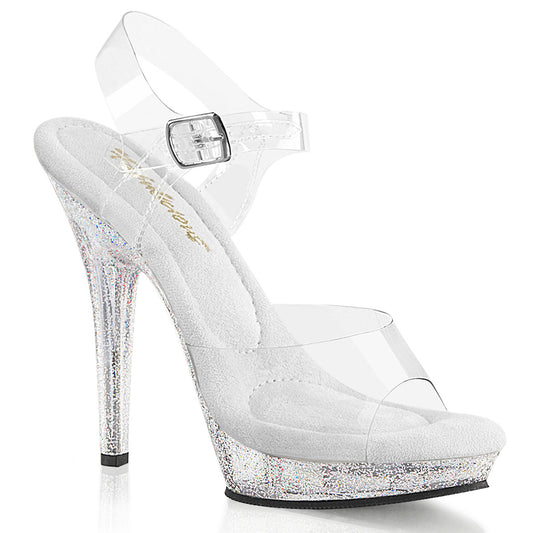 LIP-108MG Fabulicious Clear 5 Inch Fitness Stage Shoes