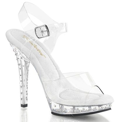 LIP-108SDT Fabulicious Clear 5 Inch Fitness Stage Shoes