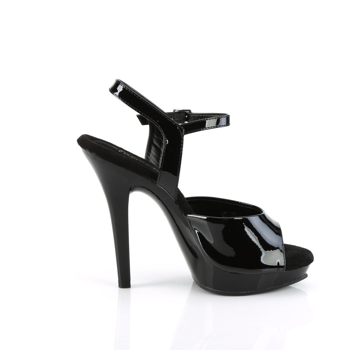 LIP-109 Fabulicious Black 5 Inch Glamour Shoes