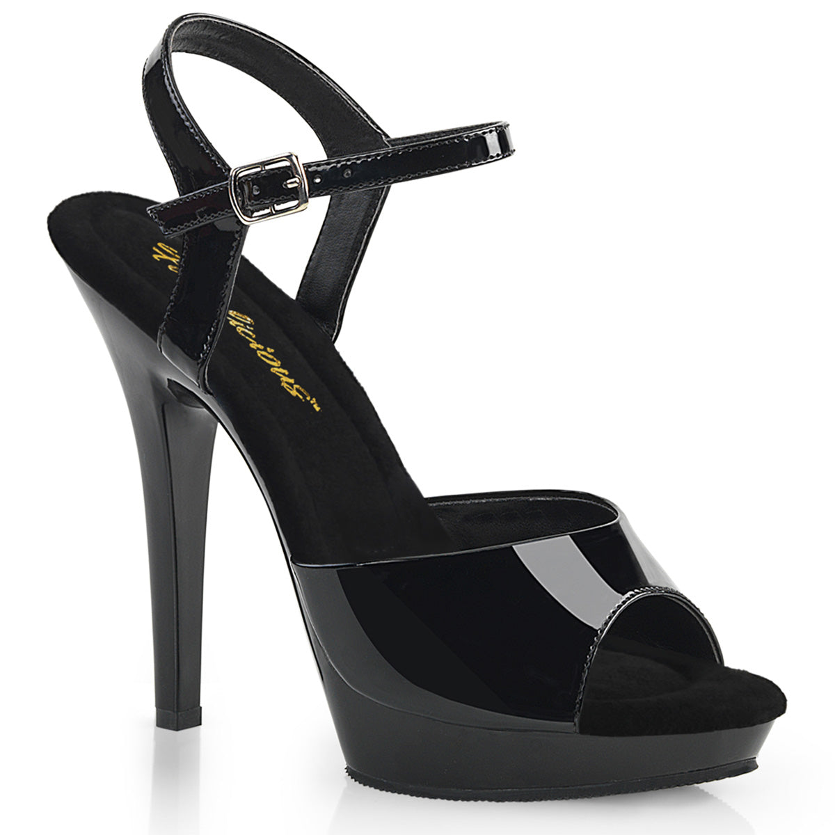 LIP-109 Fabulicious Black 5 Inch Glamour Shoes