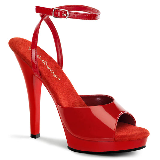 Pleaser LIP125 Red Patent Sexy Shoes Discontinued Sale Stock 3 uk (36 Europe - 6 Usa) Red Patent