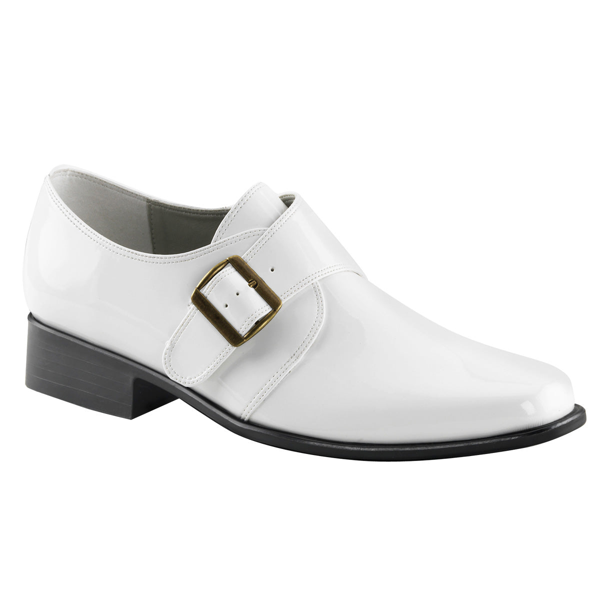 LOAFER-12 Funtasma White 1 Inch Costume Shoes Wht Pu