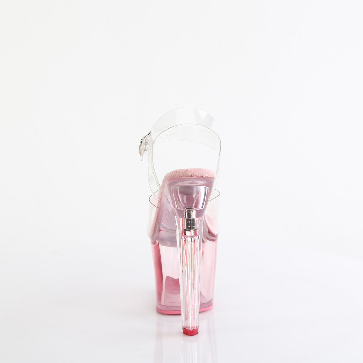 LOVESICK-708T Pleaser Baby Pink 7 Inch Fetish Pole Platform Shoes
