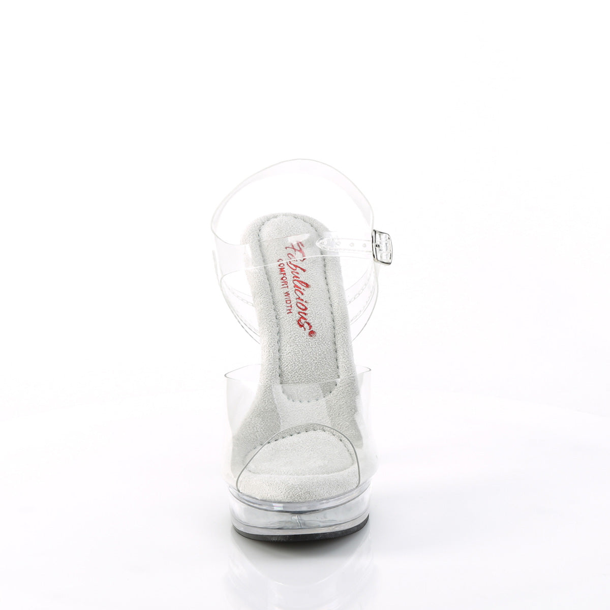 Fabulicious MAJESTY-508 Clear Platform Sandals - 5 Inch Heels