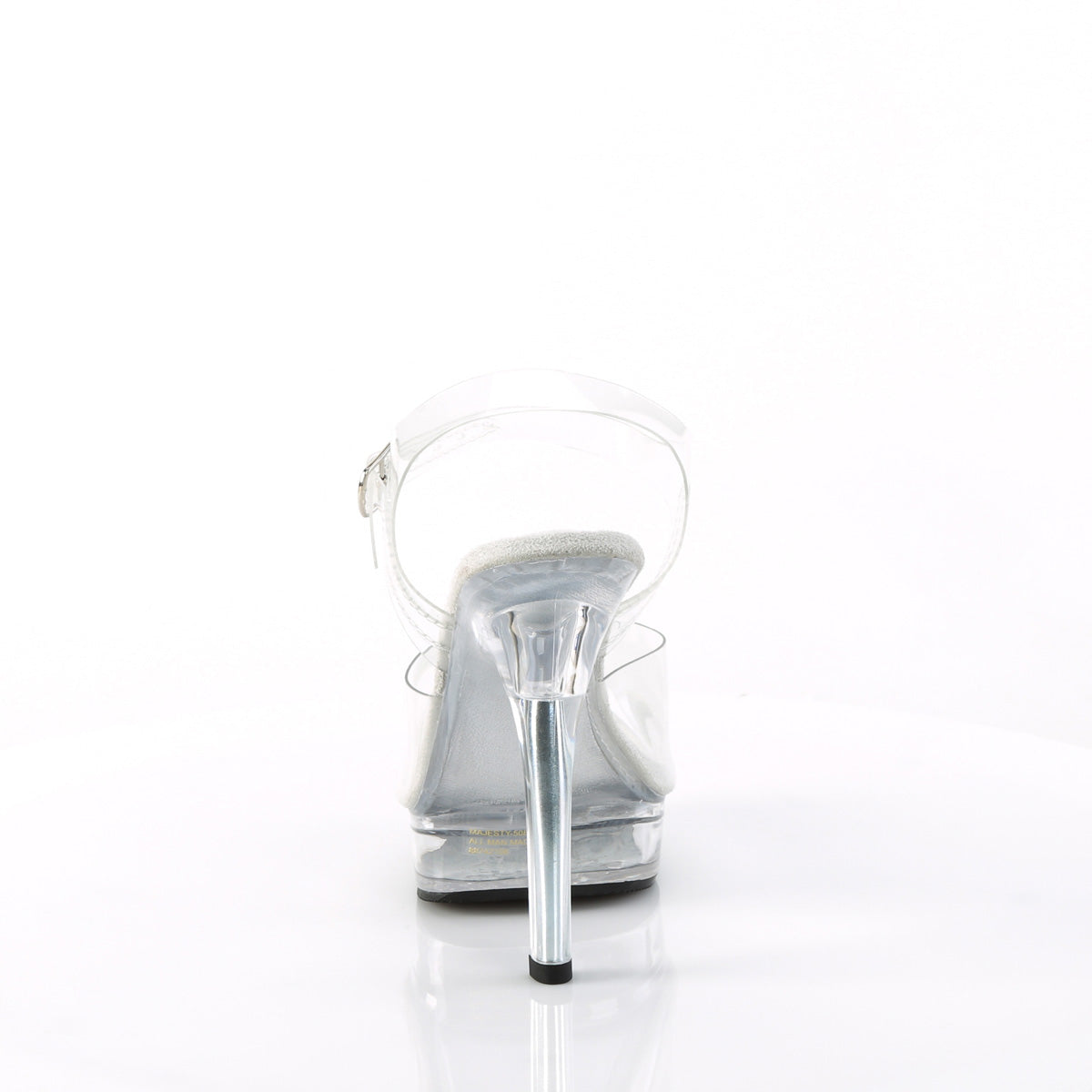 Fabulicious MAJESTY-508 Clear Platform Sandals - 5 Inch Heels