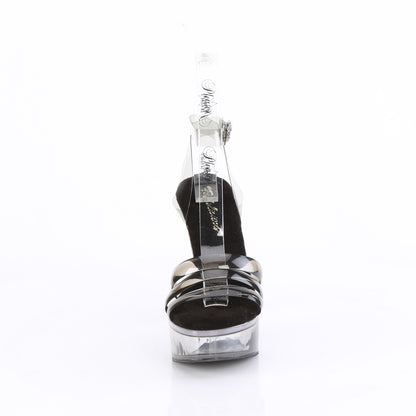 Fabulicious MARTINI-505 Smoke / Smoke Tinted Platform Sandals - 5 Inch Heels