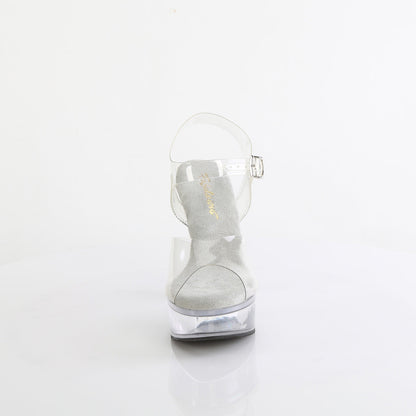 MARTINI-508 Fabulicious Transparent Pole Dancing Shoes with Clear Straps.