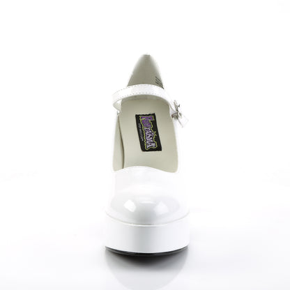 Funtasma MARYJANE-50 White Platform Mary Jane Shoes - 4 Inch Heels