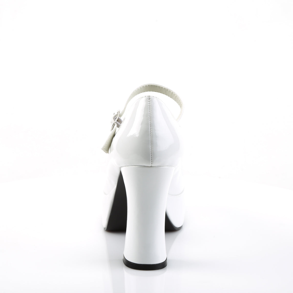Funtasma MARYJANE-50 White Platform Mary Jane Shoes - 4 Inch Heels