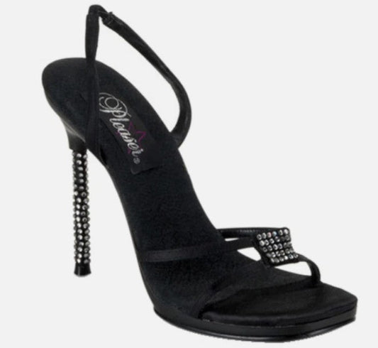 MONROE19  Blk Satin Blk