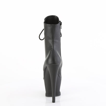 MOON-1020SK Pleaser Black 7 Inch Pole Dance Stripper Boots