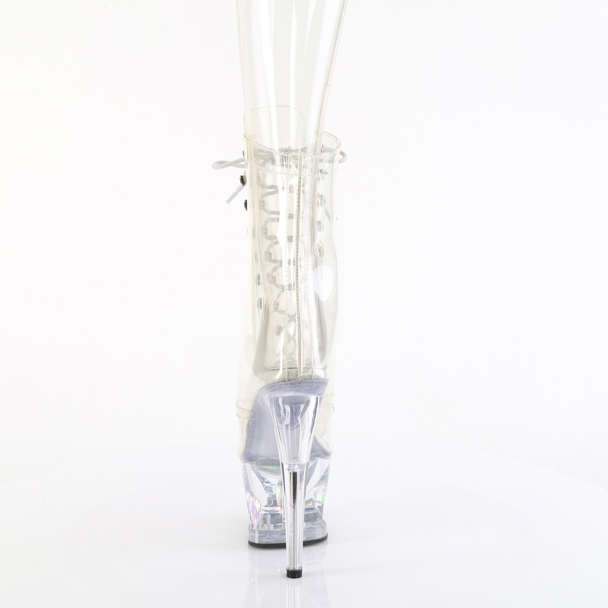 MOON-1021C-DIA Pleaser Clear 7 Inch Pole Dancing Ankle Boots