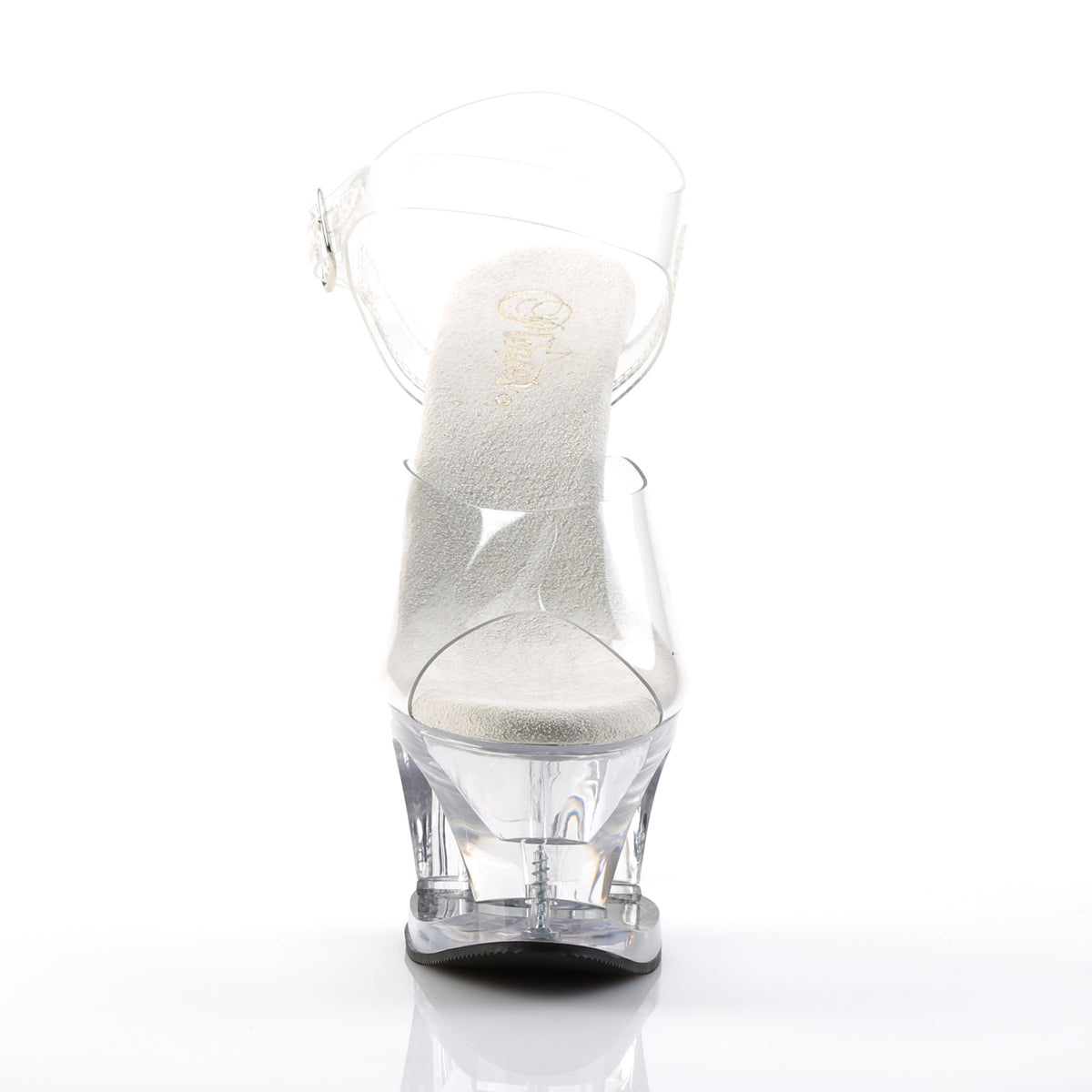 MOON-708 Pleaser Clear 7 Inch Pole Dance Platform Shoes