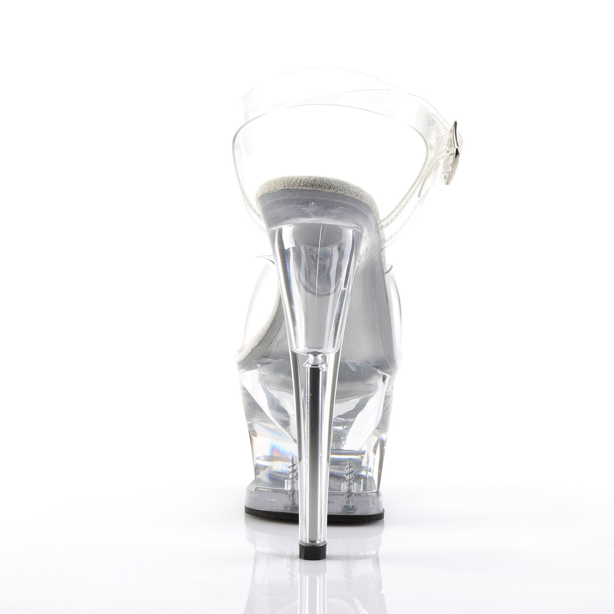 MOON-708 Pleaser Clear 7 Inch Pole Dance Platform Shoes
